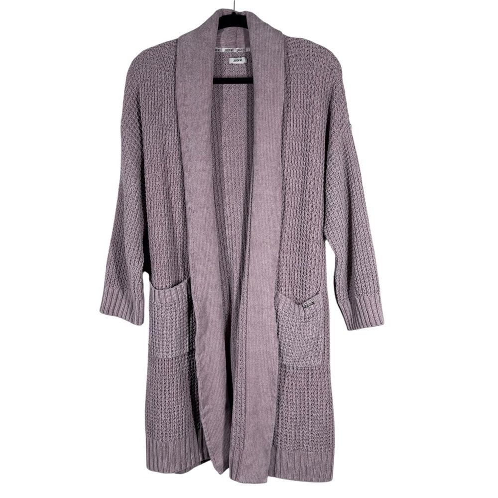 Jason Wu Long Shawl Collar Chenille Cardigan Sweater W/ Tie Dusty Pink‎ Medium